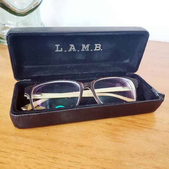 L.A.M.B Eyeglasses LA018 Tortoise Gold 54-14-140 Womens Optical